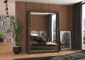 Garderobna omara Permo z drsnimi vrati 150 cm - slika 3
