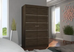 Garderobna omara Benisso z drsnimi vrati 120 cm - slika 15