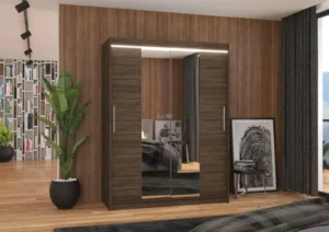 Garderobna omara Iness z drsnimi vrati 150 cm - slika 4