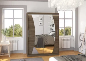 Garderobna omara Modesto z drsnimi vrati 150 cm - slika 4