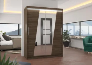 Garderobna omara Bolton z drsnimi vrati 150 cm - slika 4