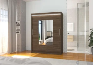 Garderobna omara Dorrigo z drsnimi vrati 150 cm - slika 4