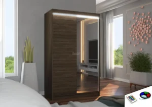Garderobna omara Rewena z drsnimi vrati 120 cm - slika 8