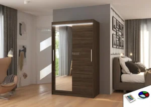 Garderobna omara Bario z drsnimi vrati 120 cm - slika 5