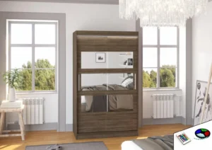 Garderobna omara Kolorado z drsnimi vrati 120 cm - slika 4