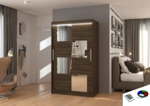 Garderobna omara Lugano z drsnimi vrati 120 cm - slika 4