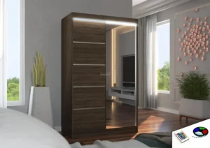 Garderobna omara Nicea z drsnimi vrati 120 cm - slika 8