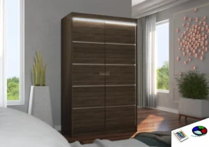 Garderobna omara Benisso z drsnimi vrati 120 cm - slika 16