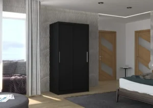 Garderobna omara Asten z drsnimi vrati 100 cm - slika 7