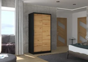 Garderobna omara Asten z drsnimi vrati 100 cm - slika 8