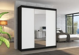 Garderobna omara Santiago z drsnimi vrati 200 cm - slika 4