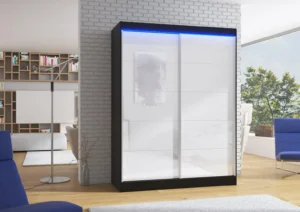Garderobna omara Lagos z drsnimi vrati 150 cm - slika 1