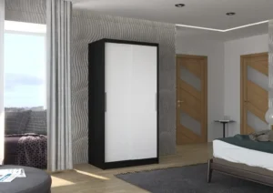 Garderobna omara Asten z drsnimi vrati 100 cm - slika 9