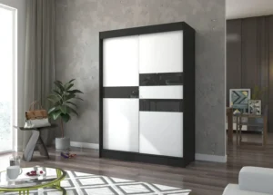 Garderobna omara Batia z drsnimi vrati 150 cm - slika 5