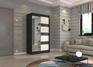 Garderobna omara Toura z drsnimi vrati 120 cm - slika 7