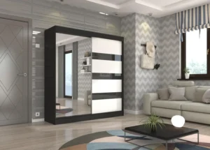 Garderobna omara Toura z drsnimi vrati 200 cm - slika 7