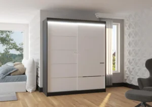 Garderobna omara Spectra z drsnimi vrati 180 cm - slika 5