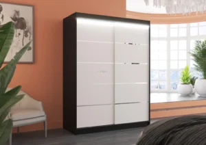 Garderobna omara Luft z drsnimi vrati 150 cm - slika 5