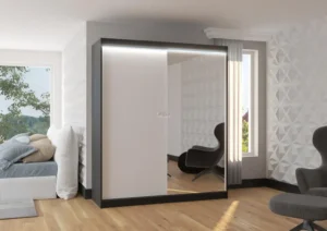 Garderobna omara Viki z drsnimi vrati 180 cm - slika 6