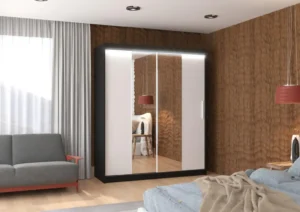 Garderobna omara Dallas z drsnimi vrati 180 cm - slika 4