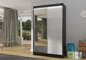 Garderobna omara Tokio z drsnimi vrati 120 cm - slika 3