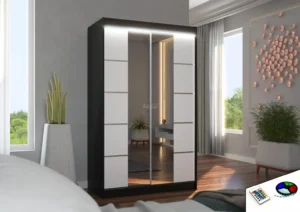 Garderobna omara Genua z drsnimi vrati 120 cm - slika 6