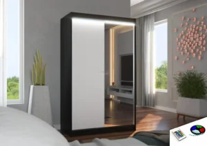 Garderobna omara Rewena z drsnimi vrati 120 cm - slika 6