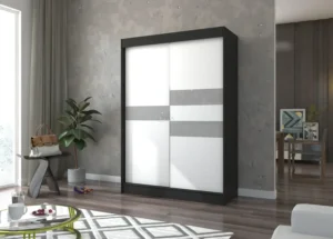 Garderobna omara Batia z drsnimi vrati 150 cm - slika 4
