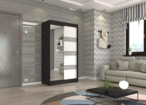 Garderobna omara Toura z drsnimi vrati 120 cm - slika 6