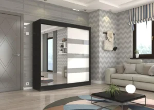 Garderobna omara Toura z drsnimi vrati 200 cm - slika 6