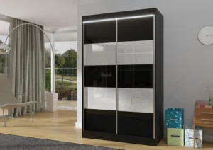 Garderobna omara Alto z drsnimi vrati 120 cm - slika 2