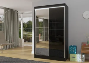 Garderobna omara Tokio z drsnimi vrati 120 cm - slika 4
