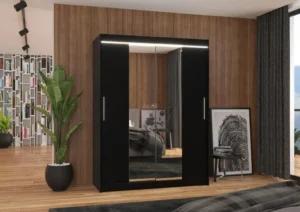 Garderobna omara Iness z drsnimi vrati 150 cm - slika 5