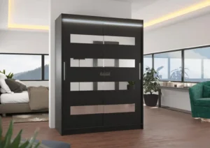 Garderobna omara Baltic z drsnimi vrati 150 cm - slika 7