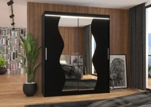 Garderobna omara Medison z drsnimi vrati 180 cm - slika 4