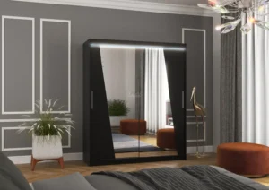 Garderobna omara Preto z drsnimi vrati 180 cm - slika 4