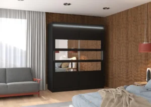 Garderobna omara Toledo z drsnimi vrati 180 cm - slika 5