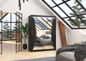 Garderobna omara Max z drsnimi vrati 150 cm - slika 5