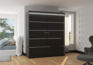 Garderobna omara Spectra z drsnimi vrati 180 cm - slika 7