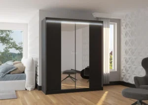 Garderobna omara Balance z drsnimi vrati 180 cm - slika 6