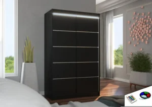 Garderobna omara Benisso z drsnimi vrati 120 cm - slika 12