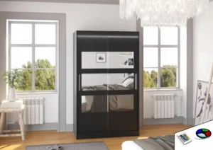 Garderobna omara Kolorado z drsnimi vrati 120 cm - slika 5