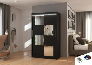 Garderobna omara Lugano z drsnimi vrati 120 cm - slika 5