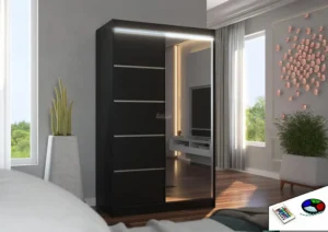 Garderobna omara Nicea z drsnimi vrati 120 cm - slika 7