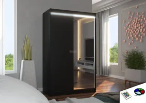 Garderobna omara Rewena z drsnimi vrati 120 cm - slika 7
