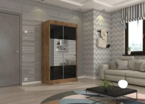 Garderobna omara Toura z drsnimi vrati 120 cm - slika 10