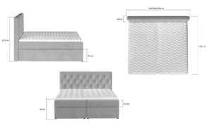 Boxspring postelja Laura - slika 17