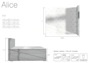 Boxspring postelja Alja - slika 14