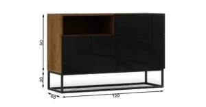 Komoda Avori 120 cm z vrati - slika 6