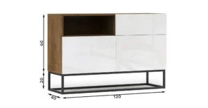 Komoda Avori 120 cm z vrati - slika 10
